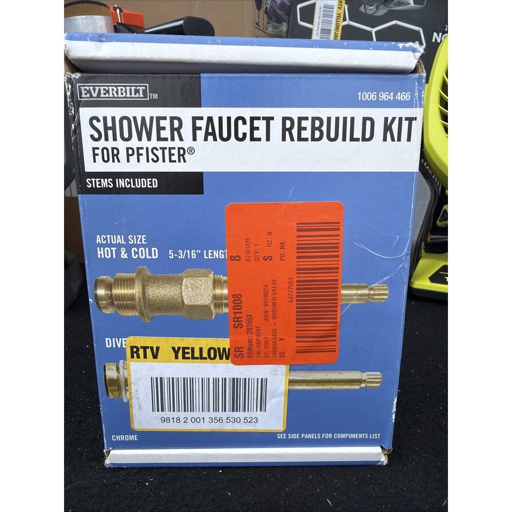 Everbilt 3-Handle Shower Valve Rebuild Kit Pfister Tub/Shower Replaces S10-230